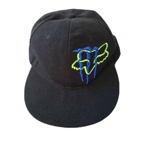 Monster Energy Hat Wolf + "M" logo size 7.5 one size fits all 100% Cotton